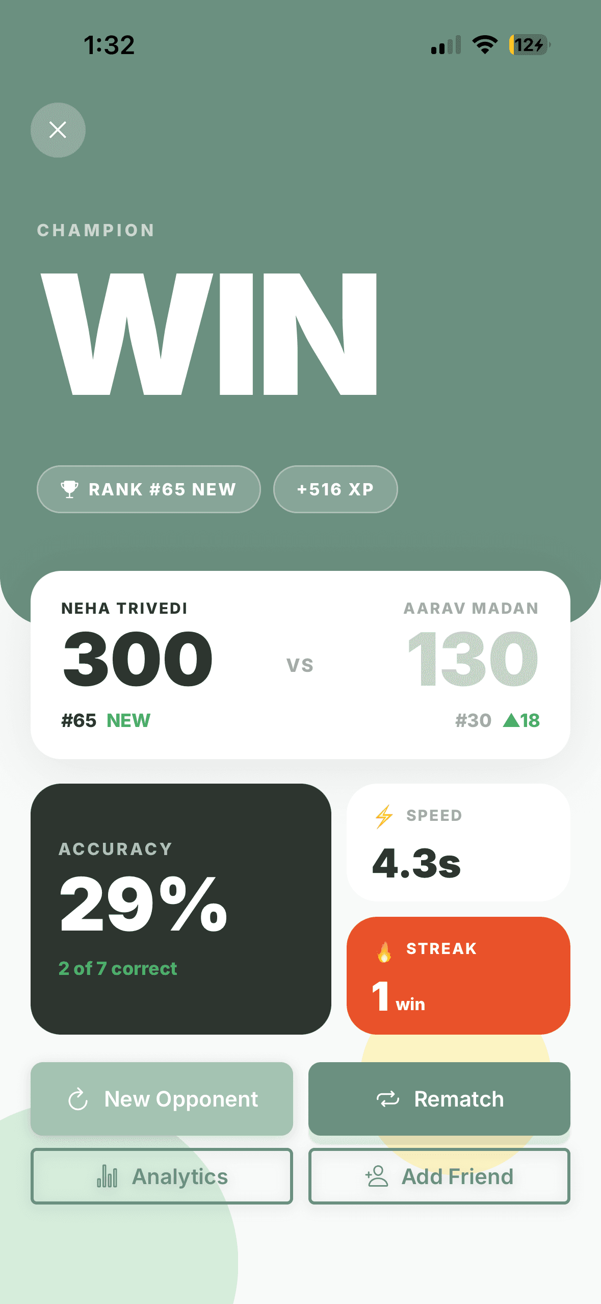 Quelo duel result